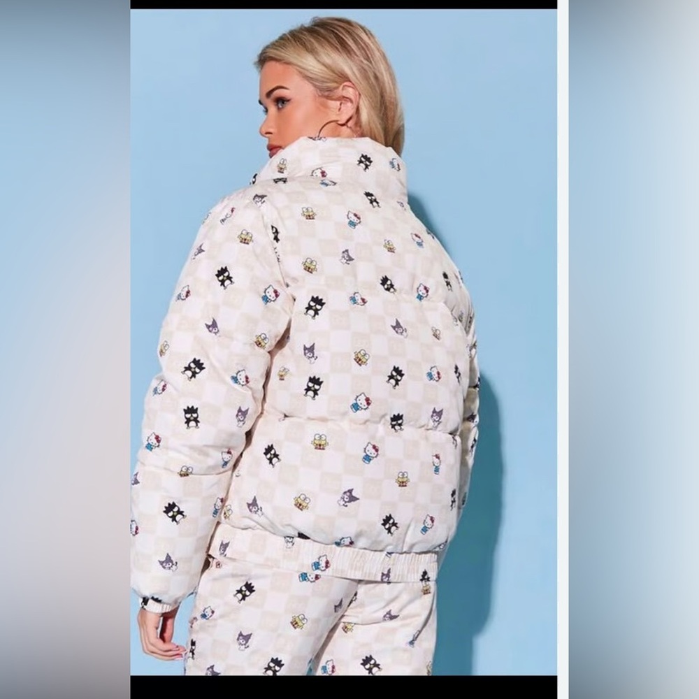 Forever 21 Cream Cartoon Print Joggers